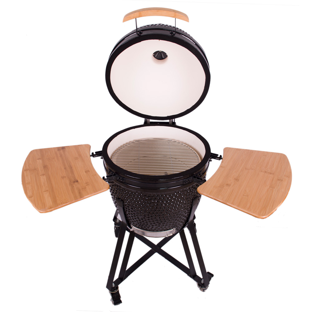 Large size 21 inch ceramic Kamado BBQ Grill factory supplier, egg kamado grill manufacturer