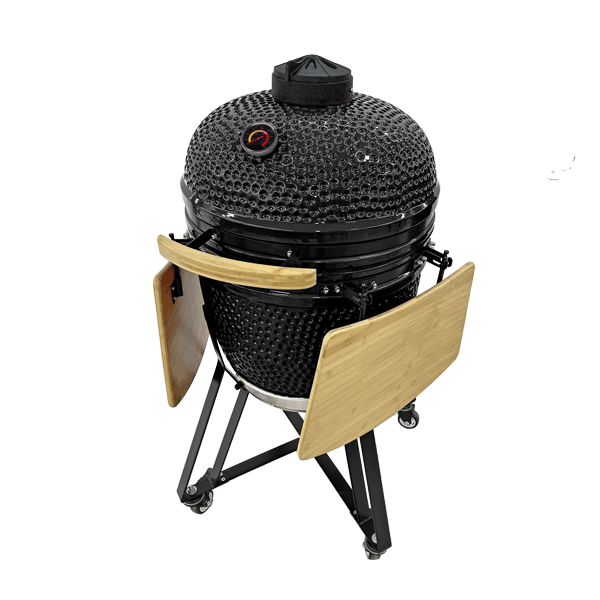 Large size 21 inch ceramic Kamado BBQ Grill factory supplier, egg kamado grill manufacturer (2)