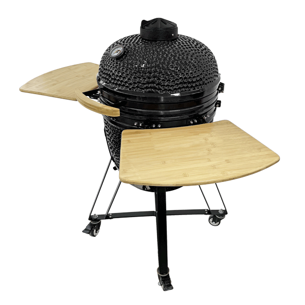 Large size 21 inch ceramic Kamado BBQ Grill factory supplier, egg kamado grill manufacturer (5)