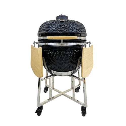 XXLarge 25 inch Largest Stainless Steel Ceramic Kamado Egg BBQ Grill manufactory suppliers (1)