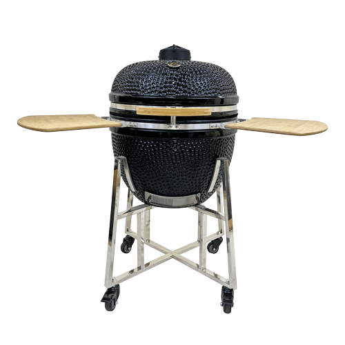 XXLarge 25 inch Largest Stainless Steel Ceramic Kamado Egg BBQ Grill manufactory suppliers (4)