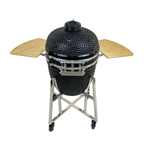 stainless steel Large size 21 inch ceramic Kamado BBQ Grill factory supplier, egg kamado grill manufacturer (11)