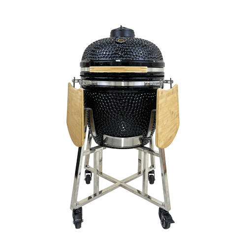 stainless steel Large size 21 inch ceramic Kamado BBQ Grill factory supplier, egg kamado grill manufacturer (1)